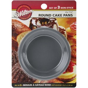 Wilton 3 Mini Round Cake Pans 