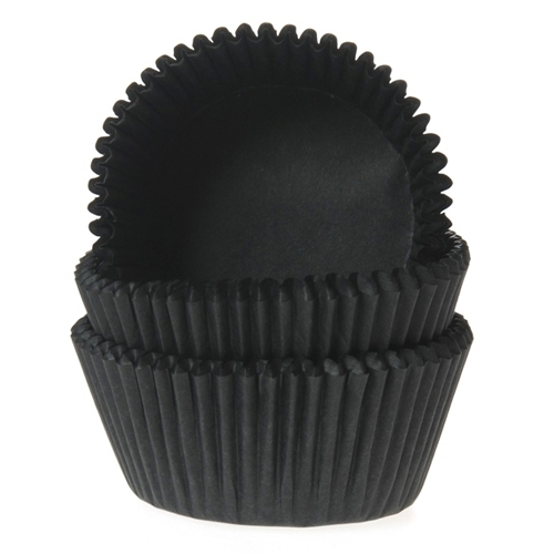 House of Marie Baking Cups Black
