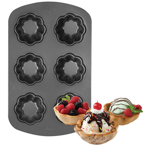 Wilton 6 Cavity Ice Cream Cookie Bowl Pan