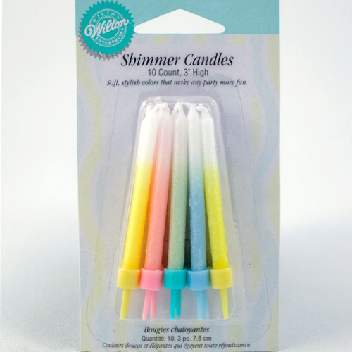 Wilton Pastel Shimmer Candles