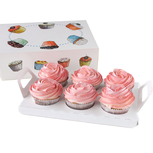 Insert for FunCakes 6-cupcake Box