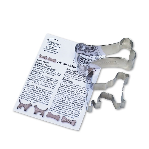 Stadter Metal Cutters Dog Treat Bone/Dog set