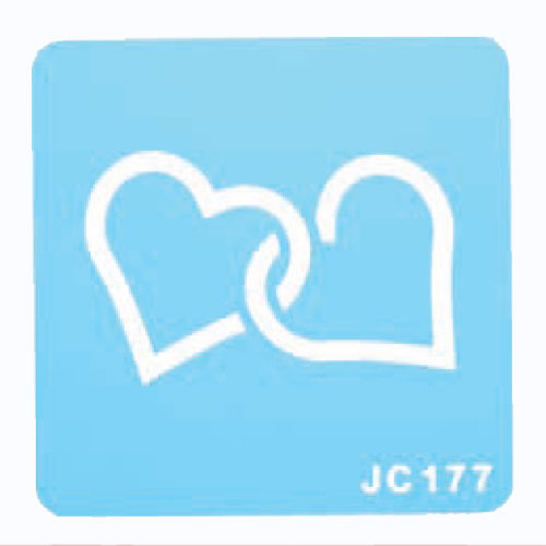 Culpitt Entwined Hearts Stencil 50mm