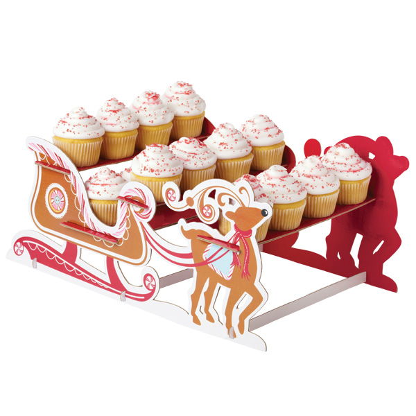 Wilton Santa Sleigh Mini Cupcake Stand