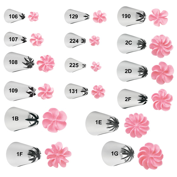 Wilton Bico de Pasteleiro nº 107 Flores