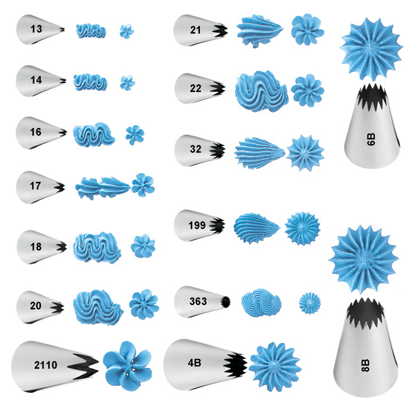 Wilton Decorating Tip #016 Dropflower