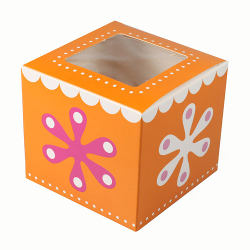 Caixa para 1 Cupcake Flower Power 
