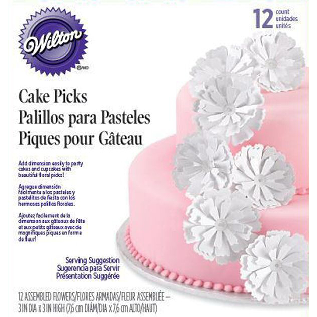 Wilton Flower Peony Cake Picks