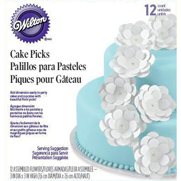 Wilton Flower With Round Petals Cake Picks
